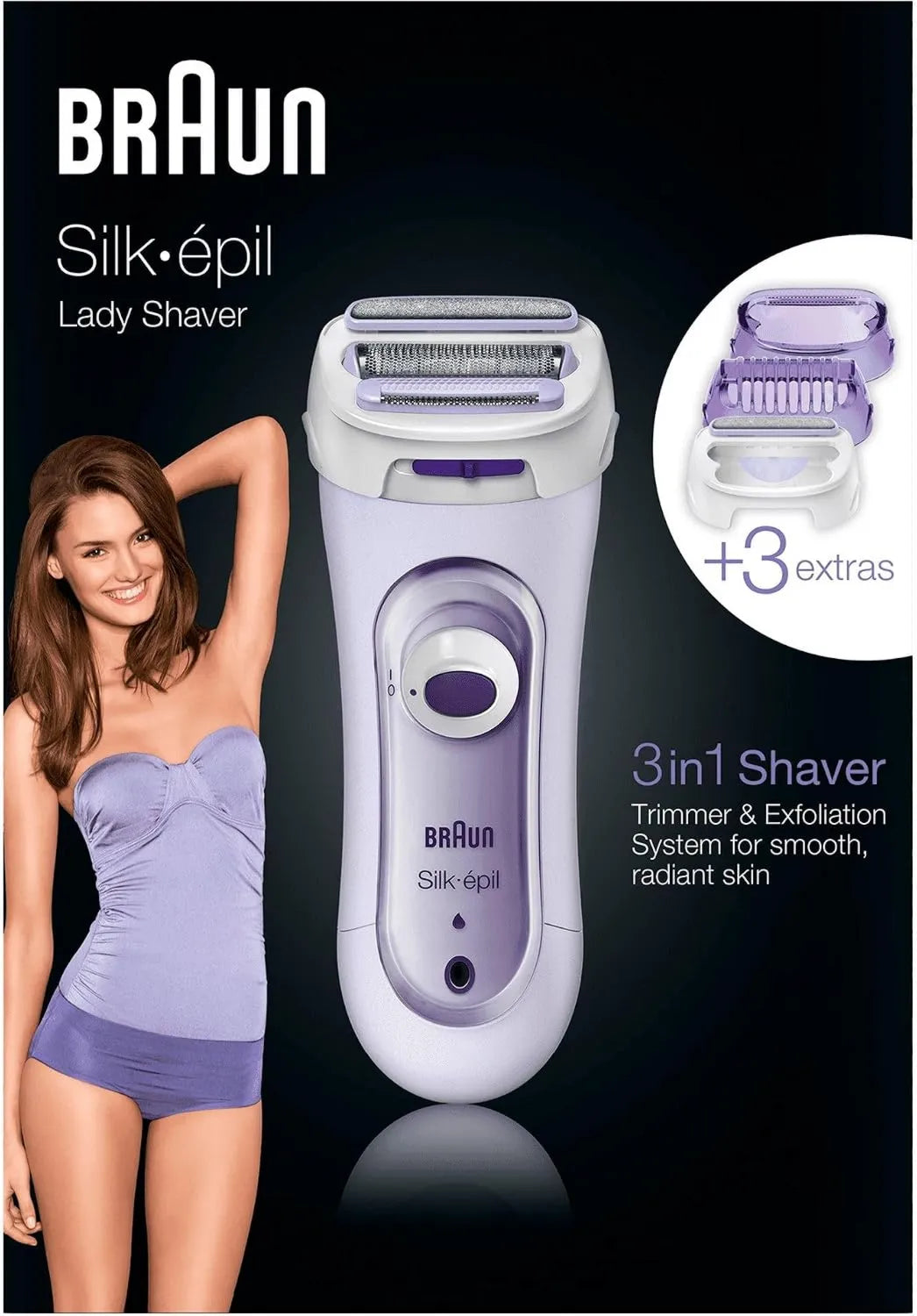 Braun, LS5- 560 Golenie, Bezprzewodowe, Silk- Epil Elektryczny golarka bezprzewodowa LS5-560
