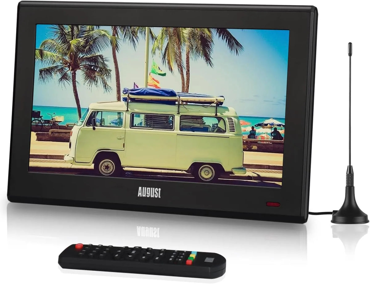 August, Smart TV, 10, 1 cali, 12 V, TV, HDMI, telefon komórkowy, kemping, nagrywanie PVR, 1 'z rejestratorem multimedialnym & Player, On- line