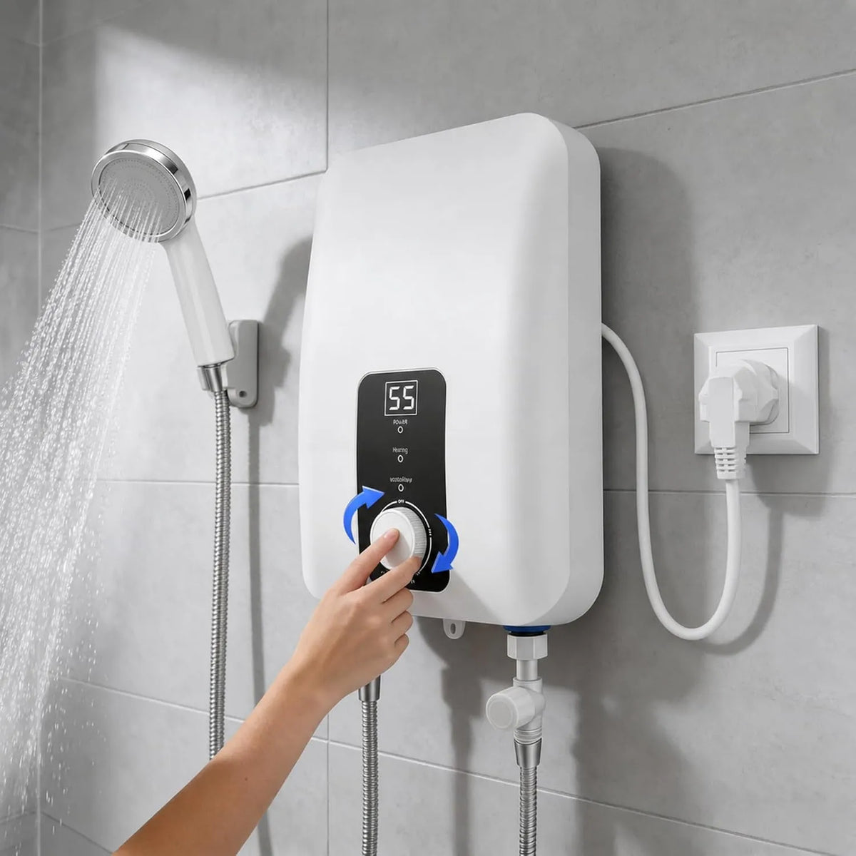 Eirolace, Piec wodny, 5500 W, 30 do 55°C, Mini IPX4, IP65, duży zbiornik