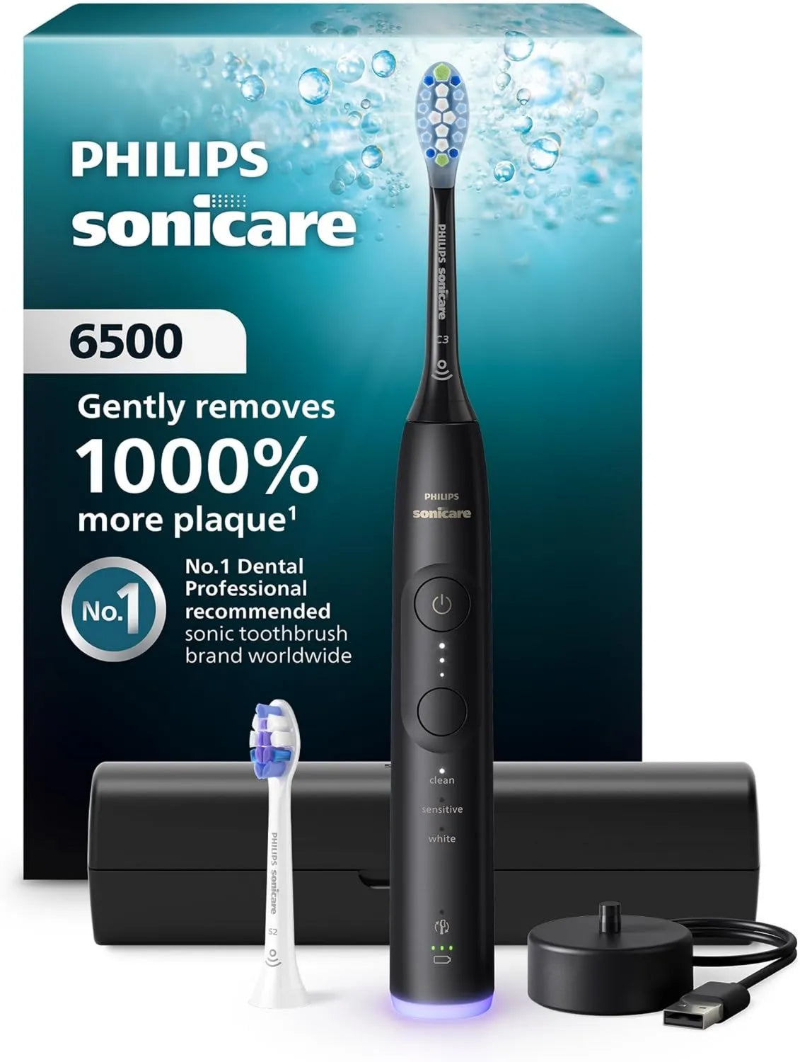 Philips Sonicare, Czujnik Philips, szczotka, szczoteczka do zębów, zegar, płyta IPS
