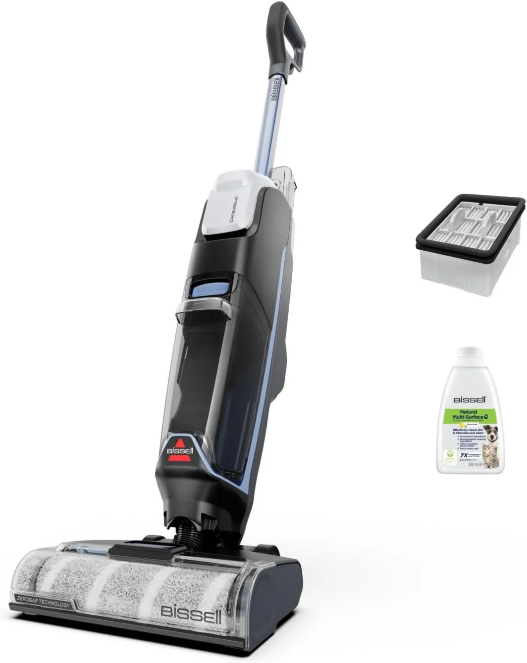 Bissell 4326N odkurzacz, 150 m², zasilanie akumulatorowe, CrossWave Edge Cordless, odkurzacz bezprzewodowy do pracy na mokro i sucho, odkurzacz myjący