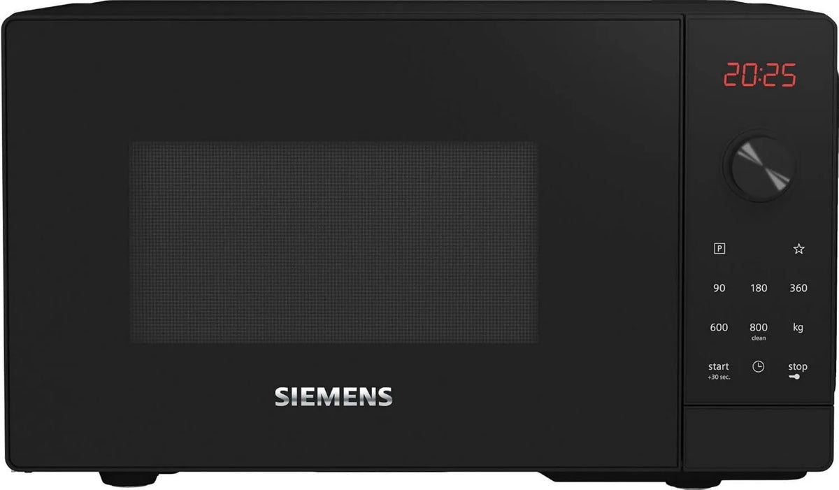 SIEMENS, iQ300 FF023LMB2 Kuchenka mikrofalowa, 20 l, 800 W, mikrofalówka, czarna, iQ300 FF023LMB2 tylko mikrofalowa Kuchenka mikrofalowa tylko 20 l 800
