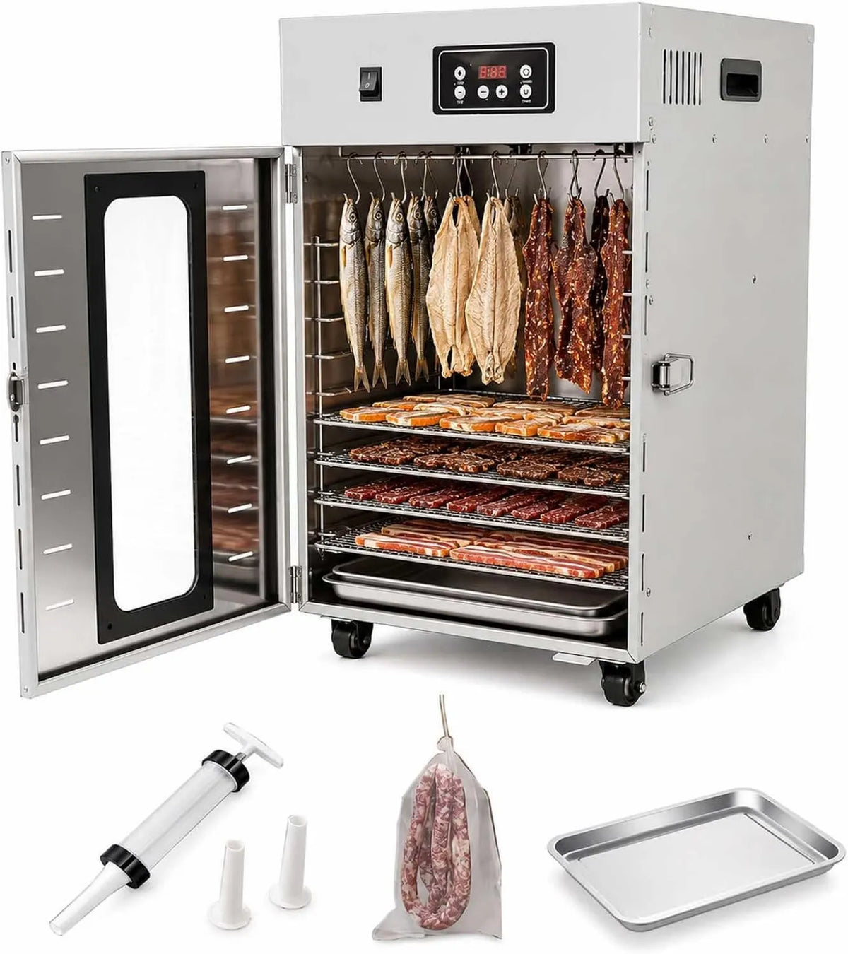 aromaoveite suszarka do żywności, dehydrater żywności, Szafa, 7.5 KG, profesjonalny, dla mięsa