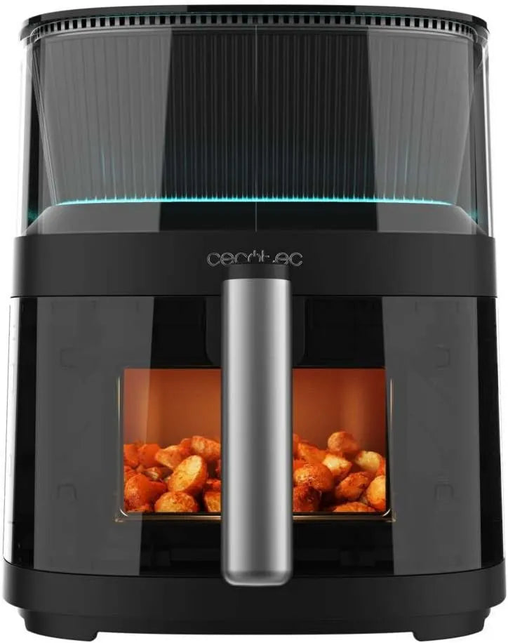 Cecotec frytkownica beztłuszczowa, Zdrowe Chrupiące i PerfectCook Technology, Spray wody do doskonałego gotowania, Olej wolny Cecofry Neon Oil Free Fry 5000, 5 l, 10 menu