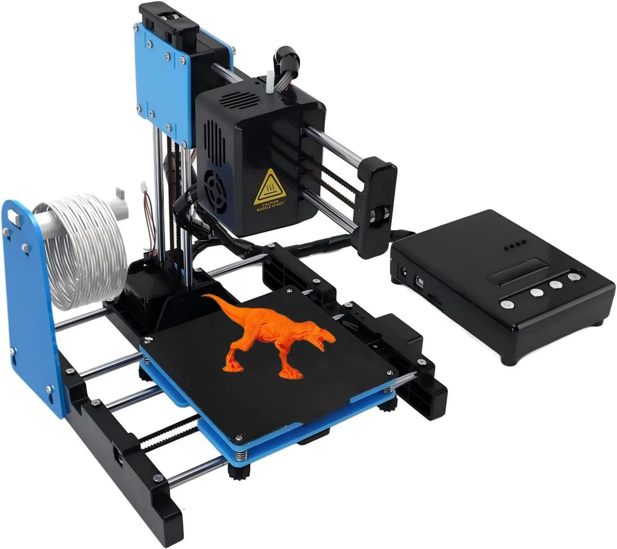 Drukarka, 40 mm, 1,75 mm, 100 mm, 100 x 100 x 100 mm, Mini drukarka 3D dla początkujących, z filamentem PLA o grubości 1,75 mm