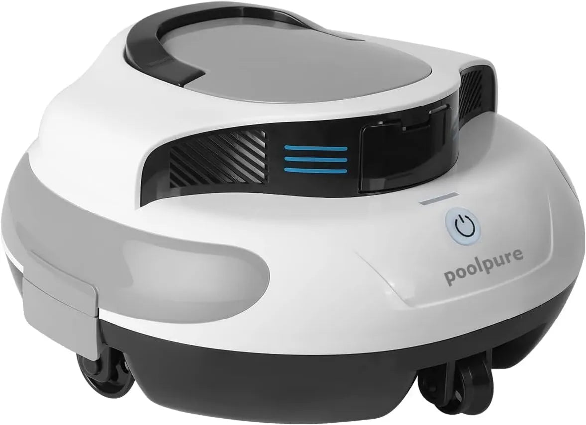 IPX8 odkurzacz, 55 Wh, 4 cali, zasilanie akumulatorowe, POOLPURE Robot basenowy, czas czyszczenia, podwójny silnik, funkcja samoparkowania