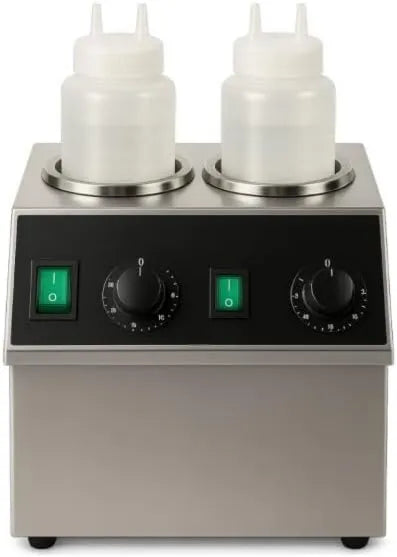 Générique, Podwójny podgrzewacz do soków elektrycznych, Regulowana temperatura, 2 butelki 700 ML, INOX