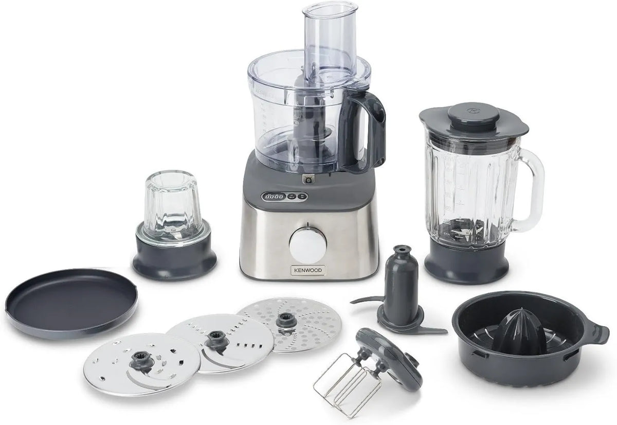 Kenwood FDM 313SS robot kuchenny, 2,1 l, 800 W, MultiPro Compact+ Kompaktowy robot kuchenny, wydajne urządzenie kuchenne z pojemnikiem roboczym 2,1 l