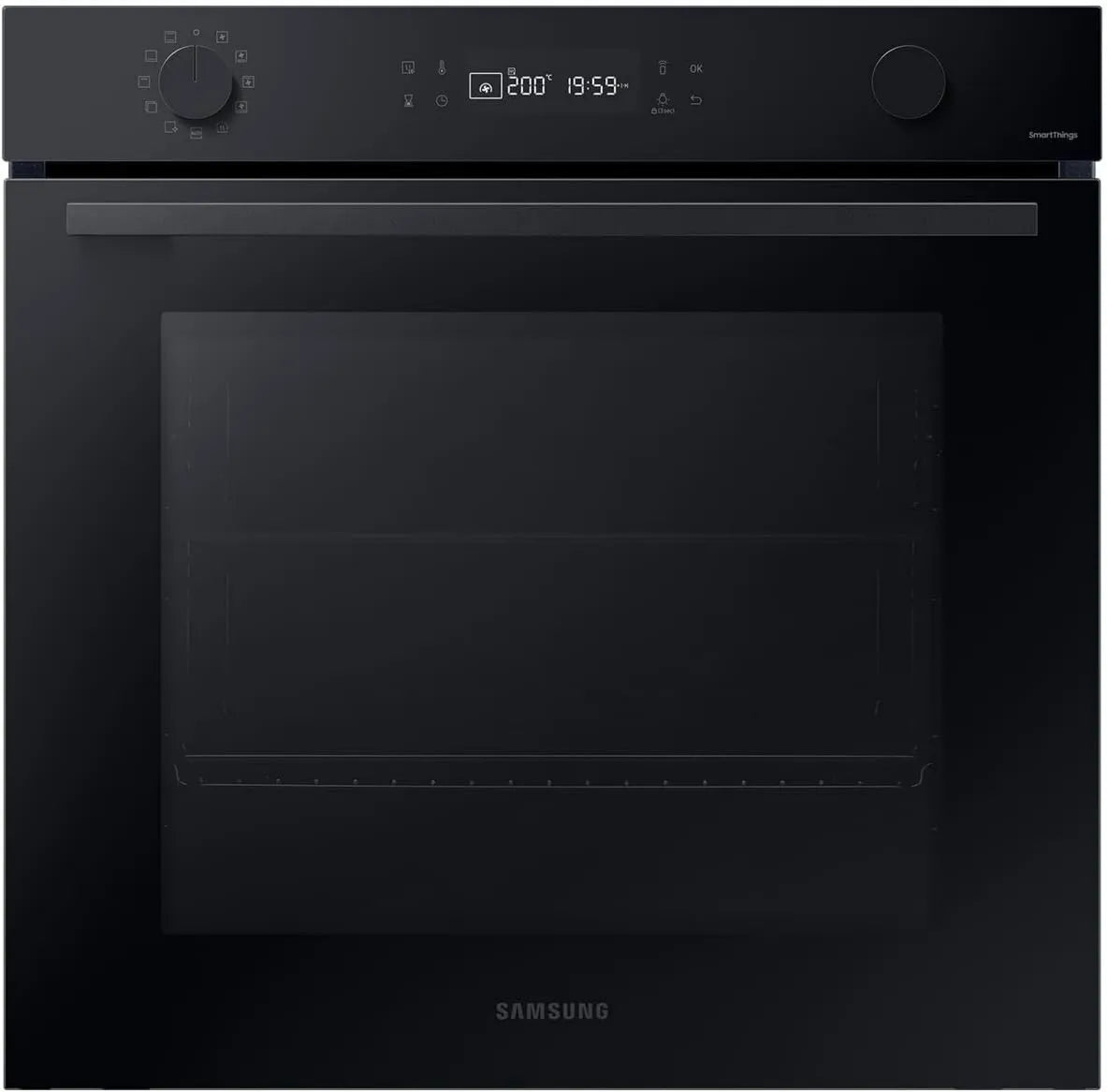 Samsung piekarnik do zabudowy, Piec elektryczny NV7B41307AK, 76 l, wbudowany, Built- in, Built- in Piekarnik jednofunkcyjny serii 4 - Jednoosobowy wentylator - piroliza - 76 l - Ecr - NV7B41307AK
