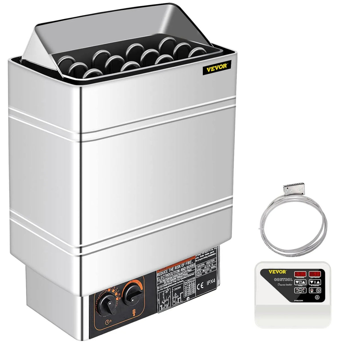 Sauna, 380 V, 415 V, FlowerW Piec do sauny 9 kW, kuchenka elektryczna do sauny 380 V, elektryczny piec do sauny