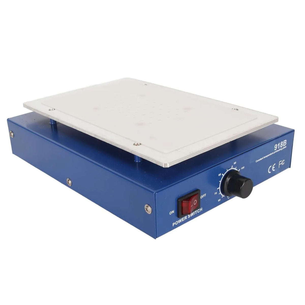 Fockety, Grzejnik elektryczny, 450 W, 60 do 120°C, stacja, ekran LCD, płyta grzewcza do spawania LED, gniazdo UE