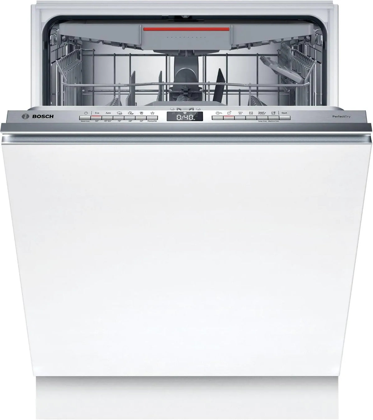 Bosch zmywarka, SMV6YCX02E do naczyń, 60 cm, Home Connect, do zabudowy, Seria 6, Całkowita ukryta obudowa w zmywarce, PerfectDry, EfficientDry: