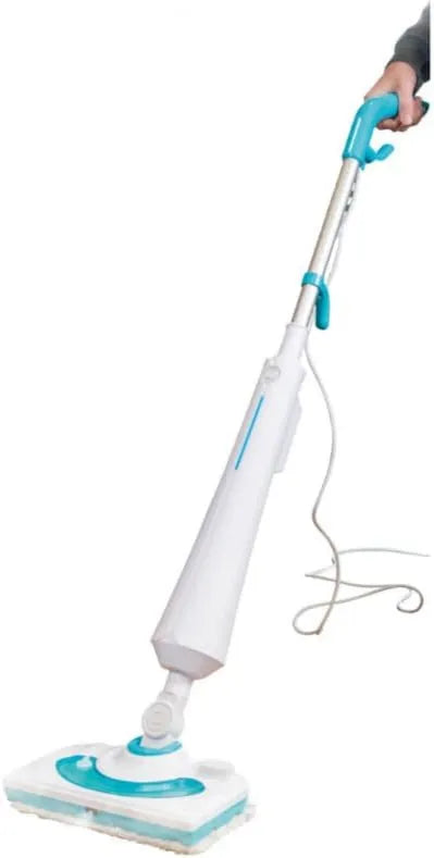 Venteo myjka parowa, Głowica łączona, SALEO, para parowa 1300 W, para ciągła, podwójny system zbiornika wody / detergentu