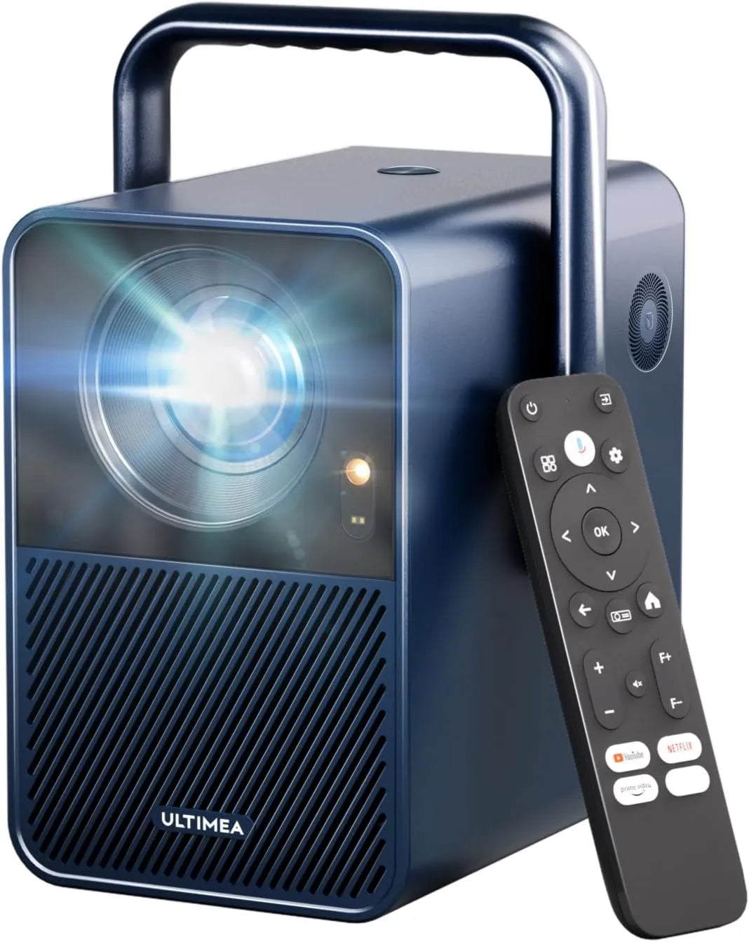 ULTIMEA projektor, Smart TV 1080P E40, TV, 4K UHD, Dźwięk Dolby, Wi-Fi, przenośne, do użytku na zewnątrz, Bluetooth, Android OS, 1000 ANSI, TV z systemem Android