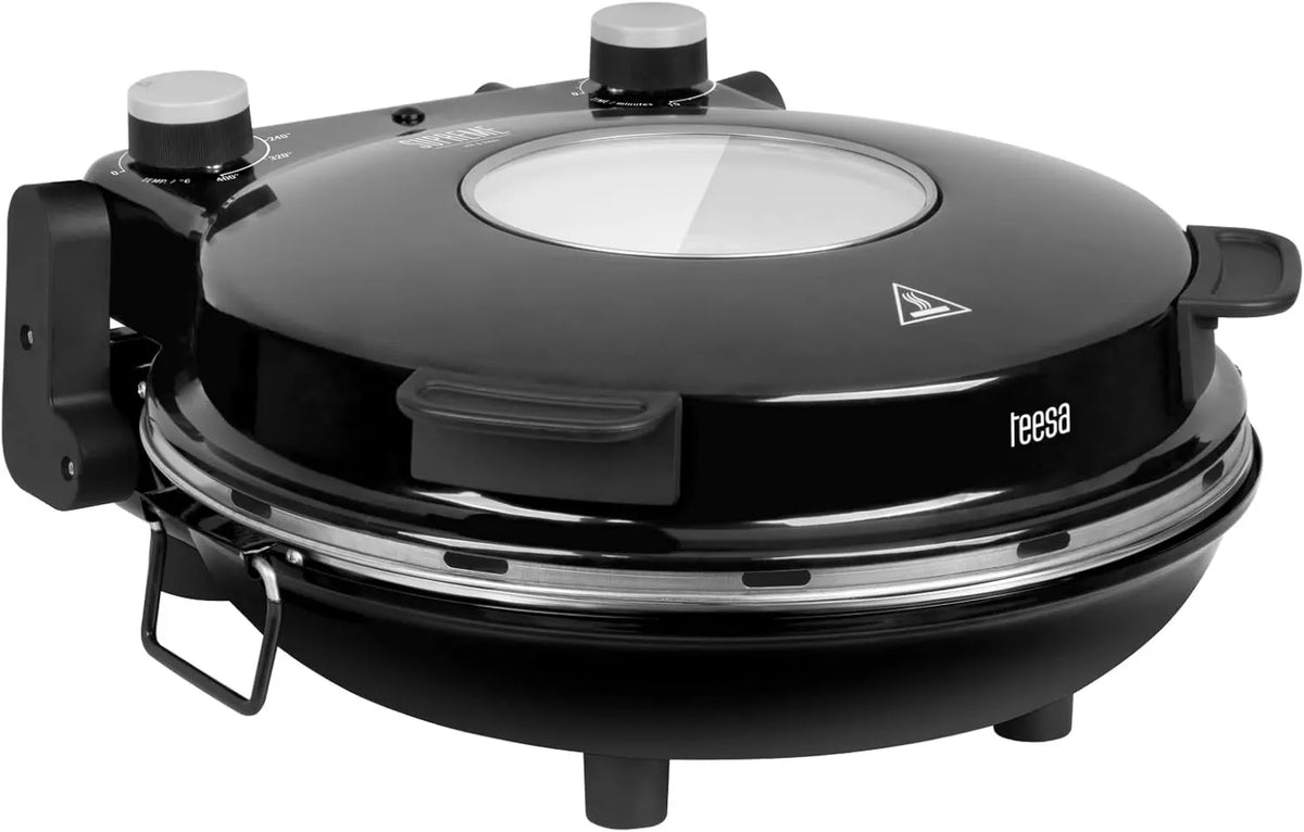 TSA3231 piec do pizzy, 1200W, 32 cm, pieczenie pizzy z regulacją temperatury