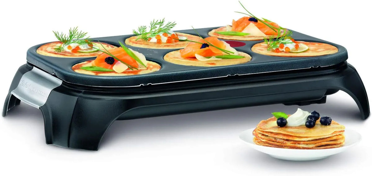 Tefal, Akcesoria do urządzeń, powłoka nienakładająca się, stal nierdzewna, czarny, 6 druków