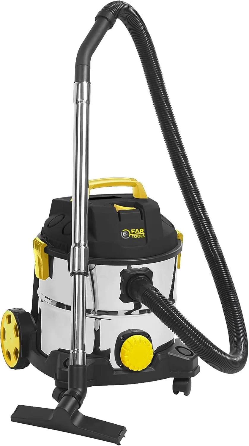 Fartools, Odkurzacz ciecz i pył 1400 W czarny / Yellow / Gris Metal NET-UP20I, 1400 W, NET- UP20I, czarny, ssający aparat elektryczny
