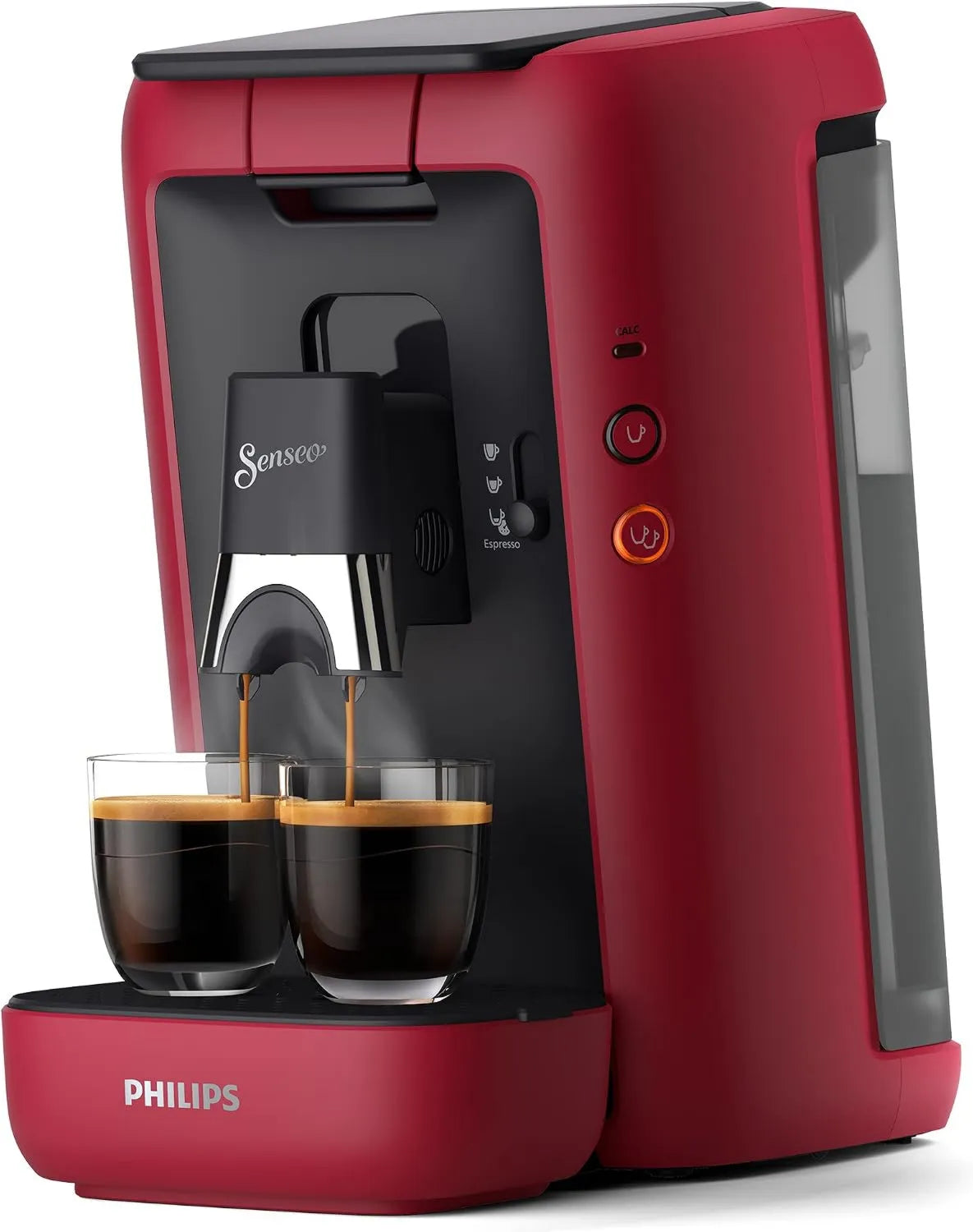 PHILIPS, CSA260 / 90 Kawiarnia, ekspres do kawy, 1, 2 l, duży zbiornik, płyta IPS, czerwony CSA260/90