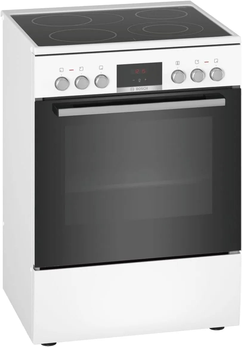 Bosch kuchenka z piekarnikiem, HKR39C220 płyta grzewcza, 60 cm, efekt 3D, czerwony, asystent do czyszczenia hydrolizy w 4 min, ekran LED, wyświetlacz HotAir 3D 4 Series