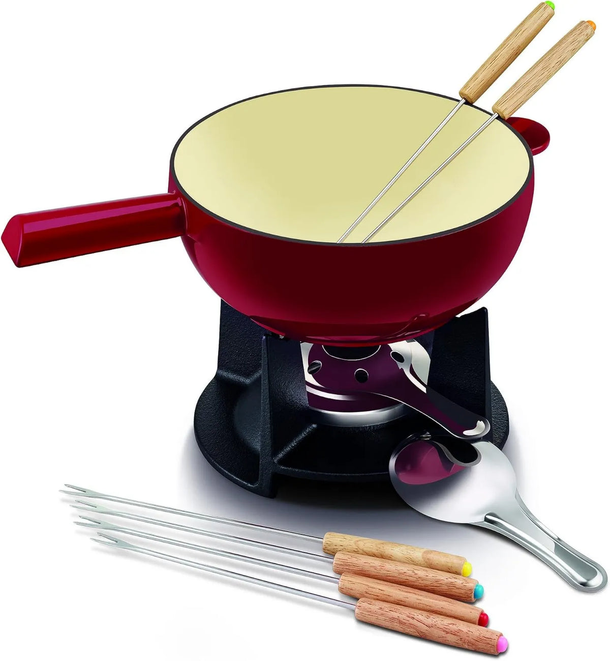 Beka, Fondue, 1, 8 l, żeliwo, czerwony, Belledone, Fondue set Gone Font Cheese
