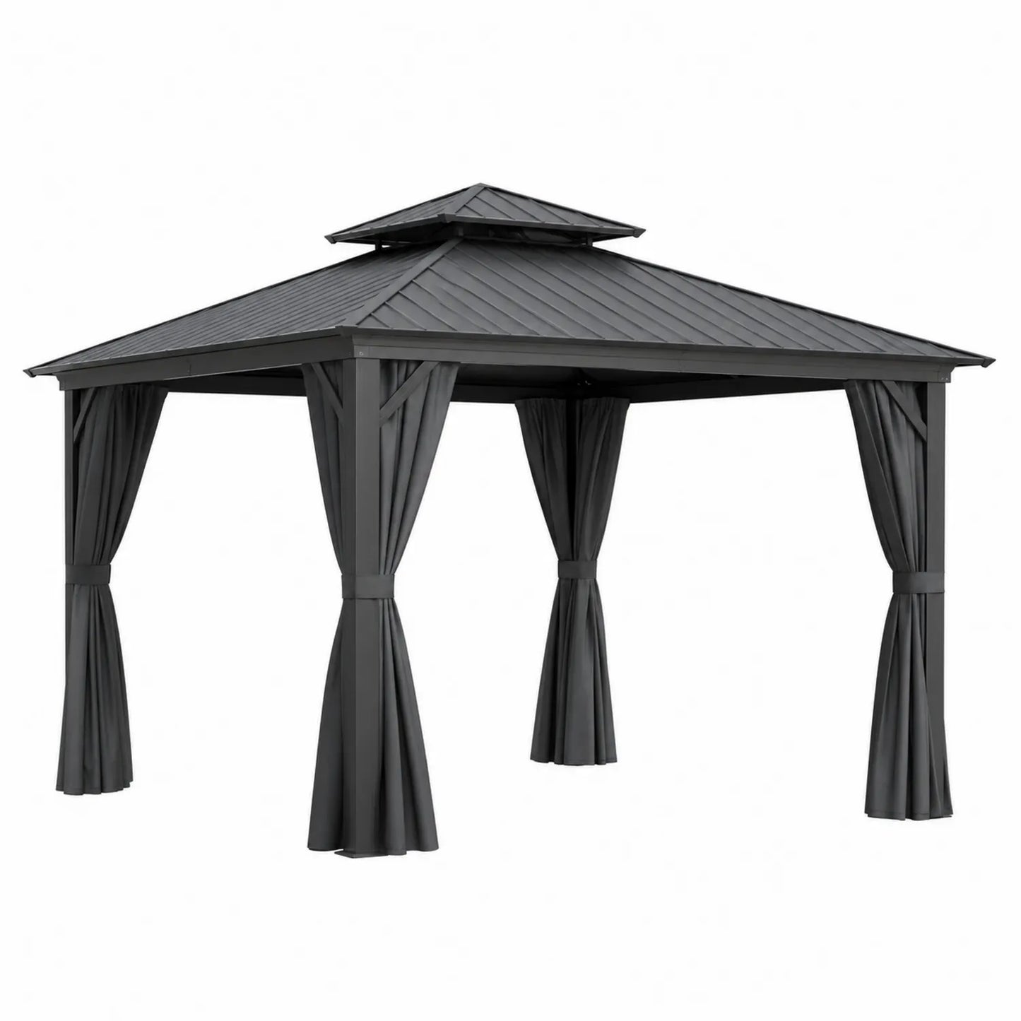Altana aluminiowa z poliwęglanowym dachem 3x3 m Antracyt