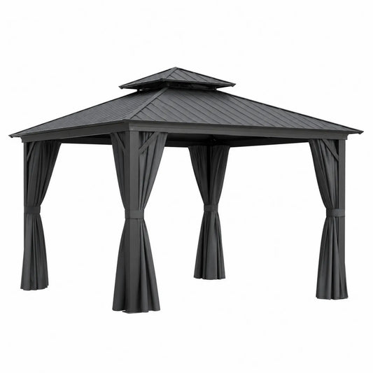 Altana aluminiowa z poliwęglanowym dachem 3x3 m Antracyt