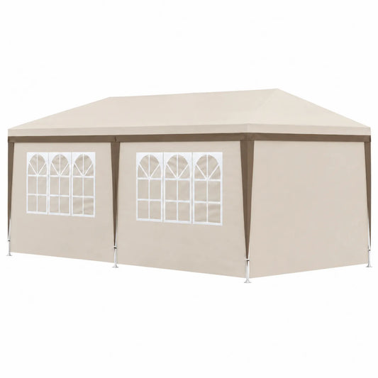 Pawilon ogrodowy aluminiowy beżowy 3x6m