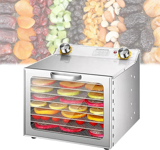 Generic suszarka do żywności, 8 dni odwodnienie żywności z liczbowym zegarem i kontroli temperatury dla mięsa, Profesjonalne jedzenie odwodnienie 6 / 8 / 12 8layers