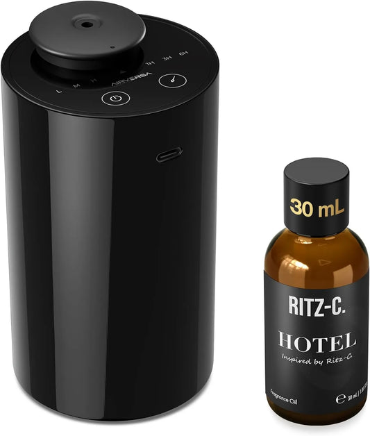 Airversa, AN6 dyfuzor, przenośny, 600 m, 30 ml, czarny, do domu