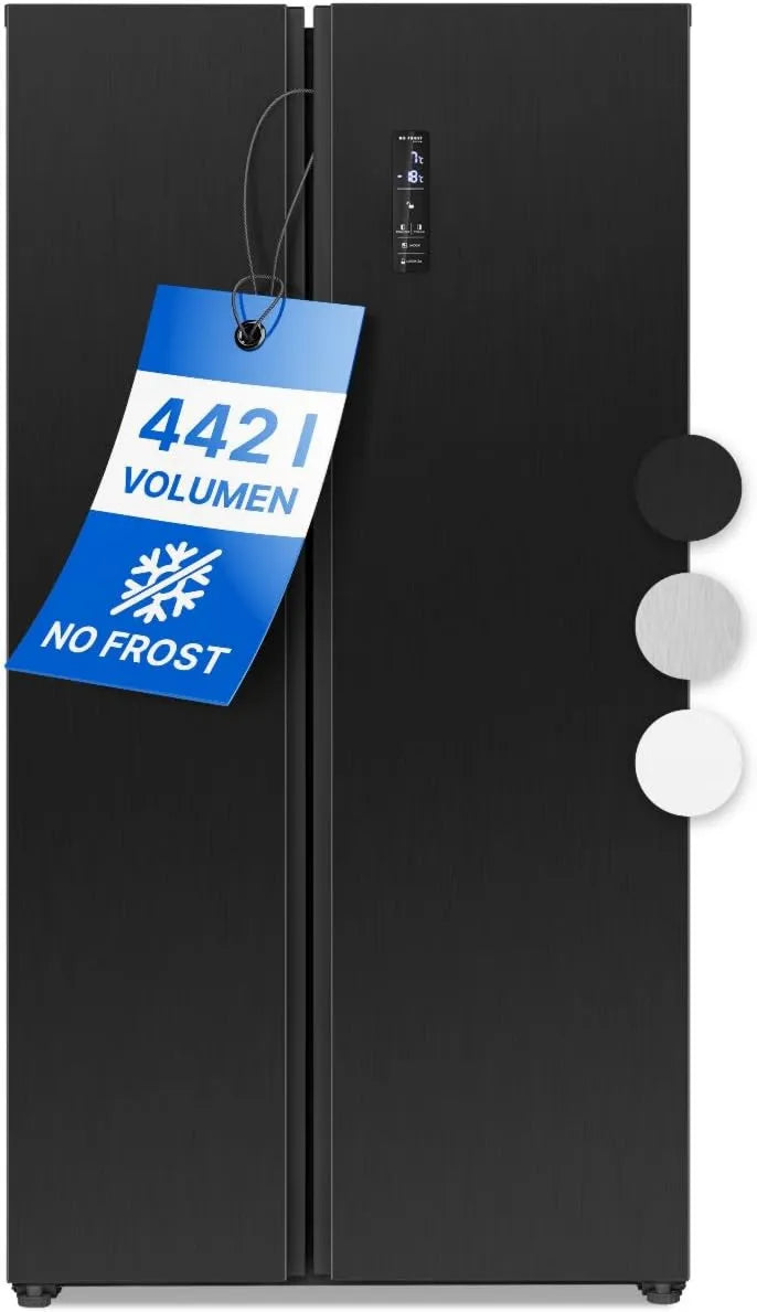 Bomann, Zamrażarka, Czarna, Technologia NoFrost, Lodówka Połączone Zamrażarka NoFrost SBS