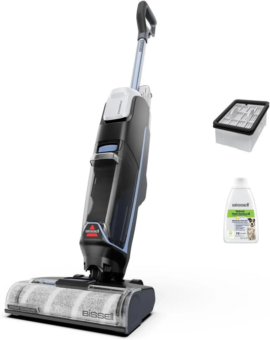 Bissell 4326N odkurzacz, 150 m², zasilanie akumulatorowe, CrossWave Edge Cordless, odkurzacz bezprzewodowy do pracy na mokro i sucho, odkurzacz myjący