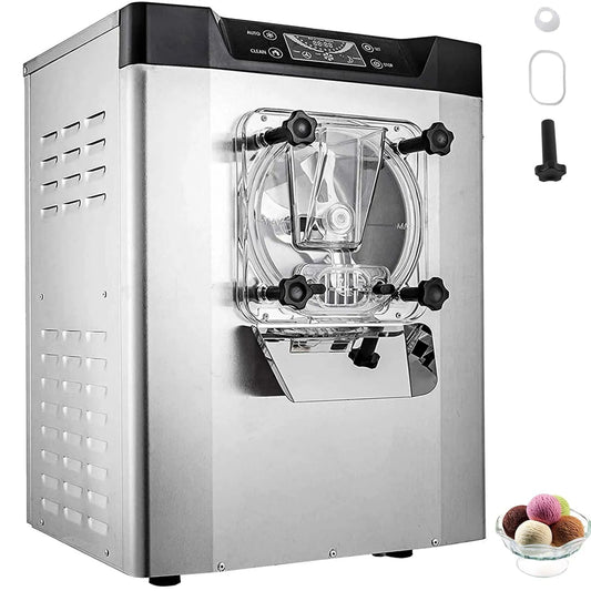 Kostkarka do lodu, 1400 W, 4,2 l, VEVOR Komercyjna maszyna do lodów, z inteligentnym wyświetlaczem LCD i różnymi smakami, do baru przekąskowego