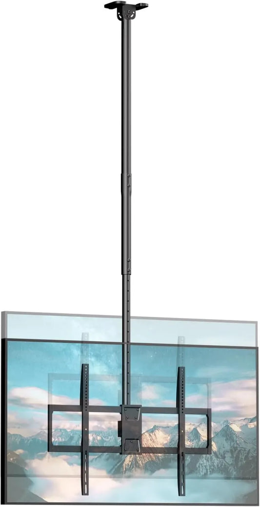 Putilsen Mount uchwyt ścienny, Inteligentny telewizor, 100 cali, 800 × 600, TV, czarny, 360 ° obrotowy z Inklinacją i Pivot, 1090- 2100 mm, do 80 kg, kompatybilny VESA 800x600