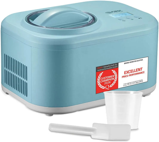 TZS First Austria, 3- in- 1-100 W kostkarka do lodu, lodu i sorbetu, 1 l, 100 W, Stal nierdzewna, do mrożonego jogurtu, TZS 3 w 1-100 W