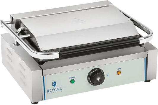 Helloshop26, Produkt 1 x 2.200 W profesjonalna stal nierdzewna 3614035, Zakrzywiona maszyna do panini