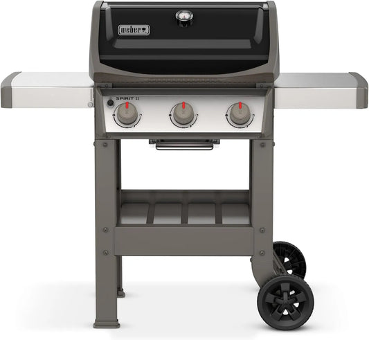 E-310 grill gazowy, funkcja grilla, Weber Spirit 2 grill gazowy czarny z blatem