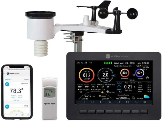Ambient Weather, S- 2000 Weather Station, bezprzewodowa stacja meteorologiczna, Wi-Fi WS-2000