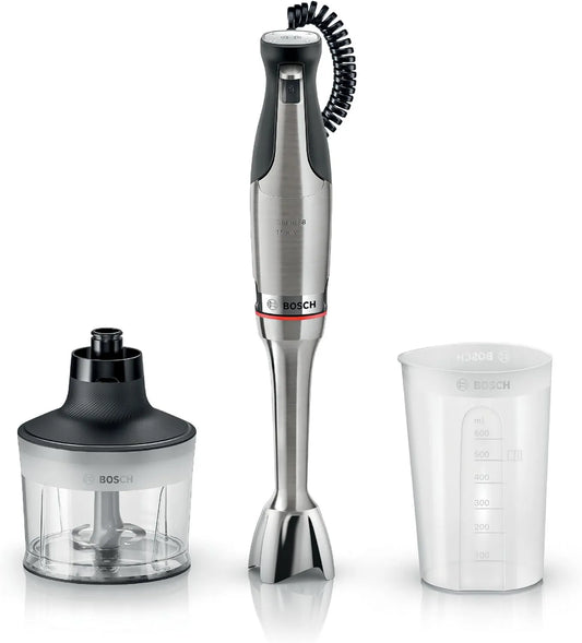 Bosch MSM8M930, 1500 W, stal nierdzewna, Mikser ręczny, seria ErgoMaster 8, silnik o mocy 1500 W, intuicyjna regulacja prędkości, ostrze z 6 ostrzami