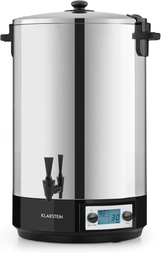 KLARSTEIN, sterylizator, Dystrybutor, 50 l, 2500 W, 30 do 100°C, licznik czasu, Hot Hold, Drewno