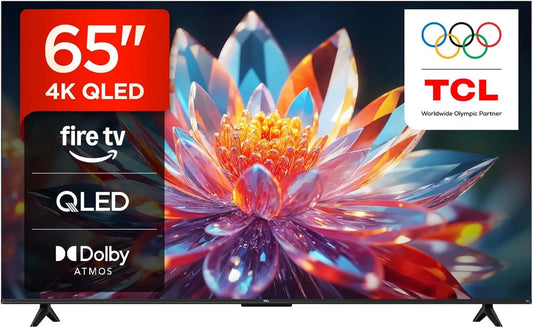 TCL telewizor, 65T6C Smart TV, TV, 4K UHD, QLED, HDR, Prasa i zapytać Alexa, HDR10 +, Fire TV
