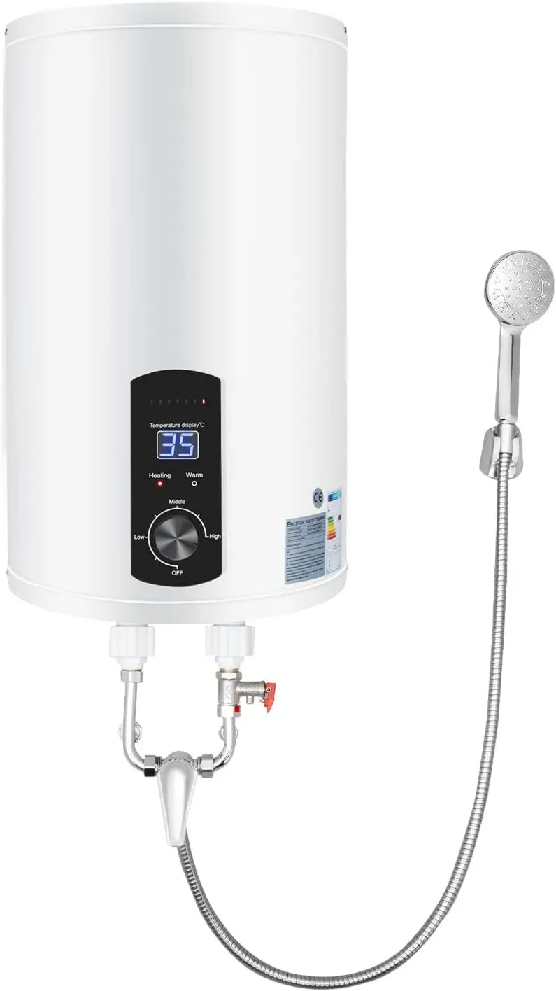 YUYUZI, Grzejnik elektryczny, 30 l, 2000 W, podgrzewacz wody IPX4, IP65, 2 strefy temperaturowe