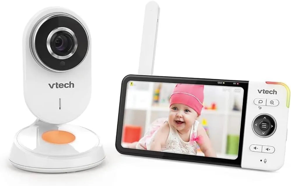 VTech, BM818 Babyphone, monitor wideo dla dzieci, biały