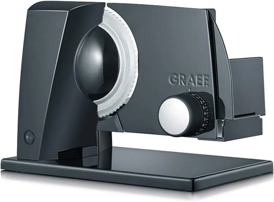 Graef Krajalnica Elektryczna, 25.2 cm, 34.3 x 23.7 x 25.2 cm, Czarny/Srebrny