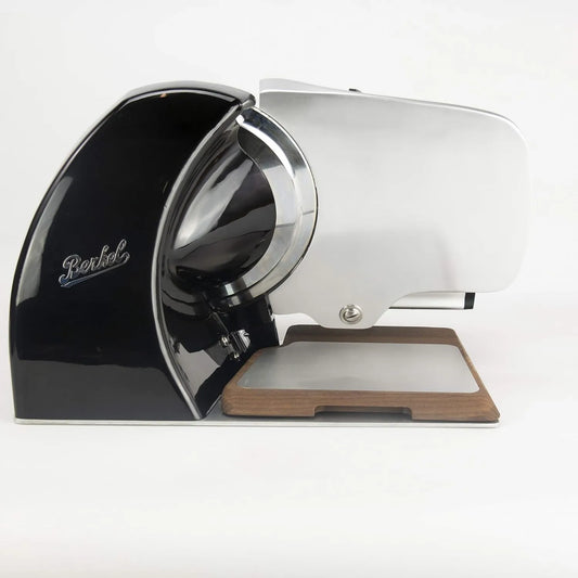 Biurko, 200 w, 12,5 kg, 50 Hz, Krajalnica Berkel, Home Line 200 Plus, elektryczna krajalnica uniwersalna w kolorze czarnym