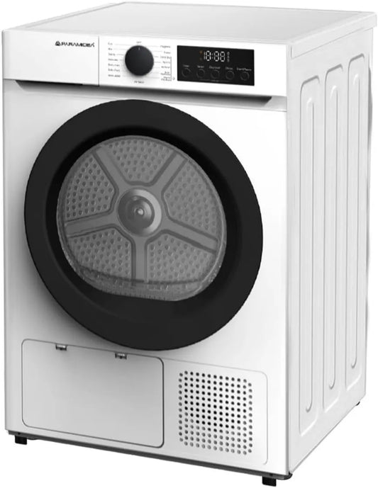 PYRAMIDEA suszarka z pompą ciepła, Suszarka DRM008 W, Pojemność suszarki 8 kg Klasa energetyczna E Kolor biały DRM008 W, biała