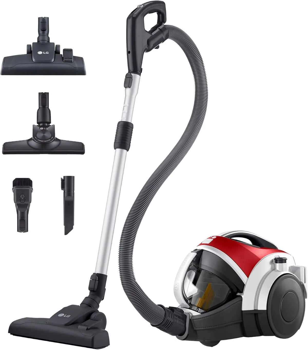 LG VK8506NHAG odkurzacz, 650 W, uchwyt teleskopowy, odkurzacz bezworkowy 650 W, system sprężarki, cykloniczny turbo, teleskopowy odkurzacz rurowy