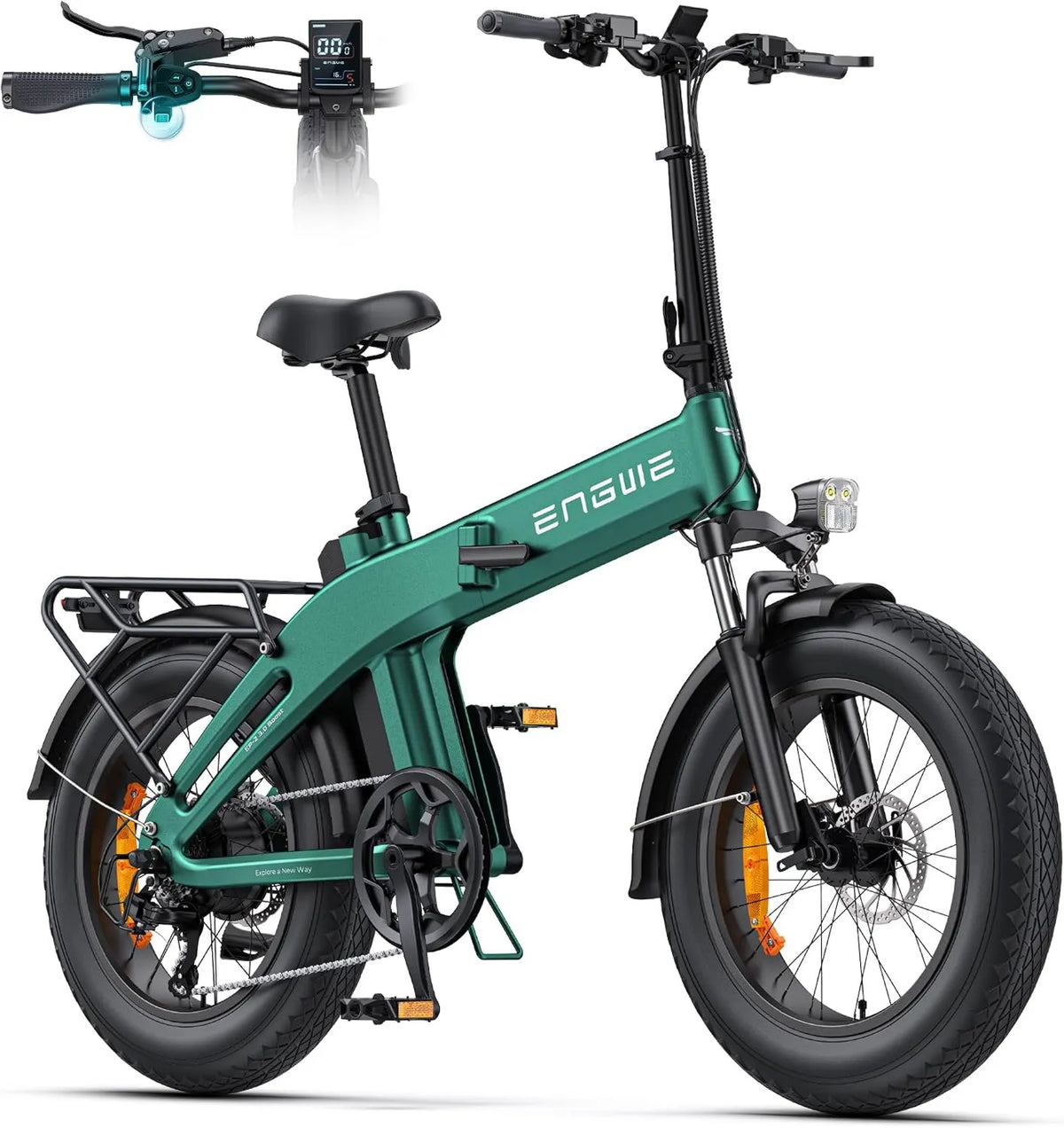 EP-2 rower, 13,5Ah, ENGWE E Bike Składany Rower, Akumulator 48V 13,5Ah Do 120km
