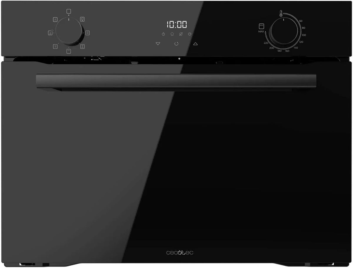 Cecotec piekarnik do zabudowy, Bolero Hexa M224500 Elektryczny piekarnik, 53 l, 2600 W, 7 programów, do zabudowy, dotyk, grill, rozmrażanie, czarny, para Assist, czyszczenie