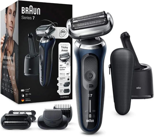 Braun, Seria 7 70- B7850cc Golenie, Grill, bezprzewodowy, niebieski 70-B7850cc