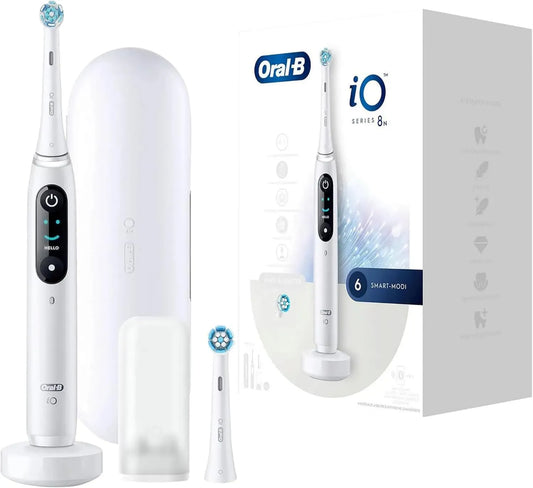 Oral-B, IO 8 Szczotka, szczoteczka do zębów, 6 trybów, biały, do opieki stomatologicznej